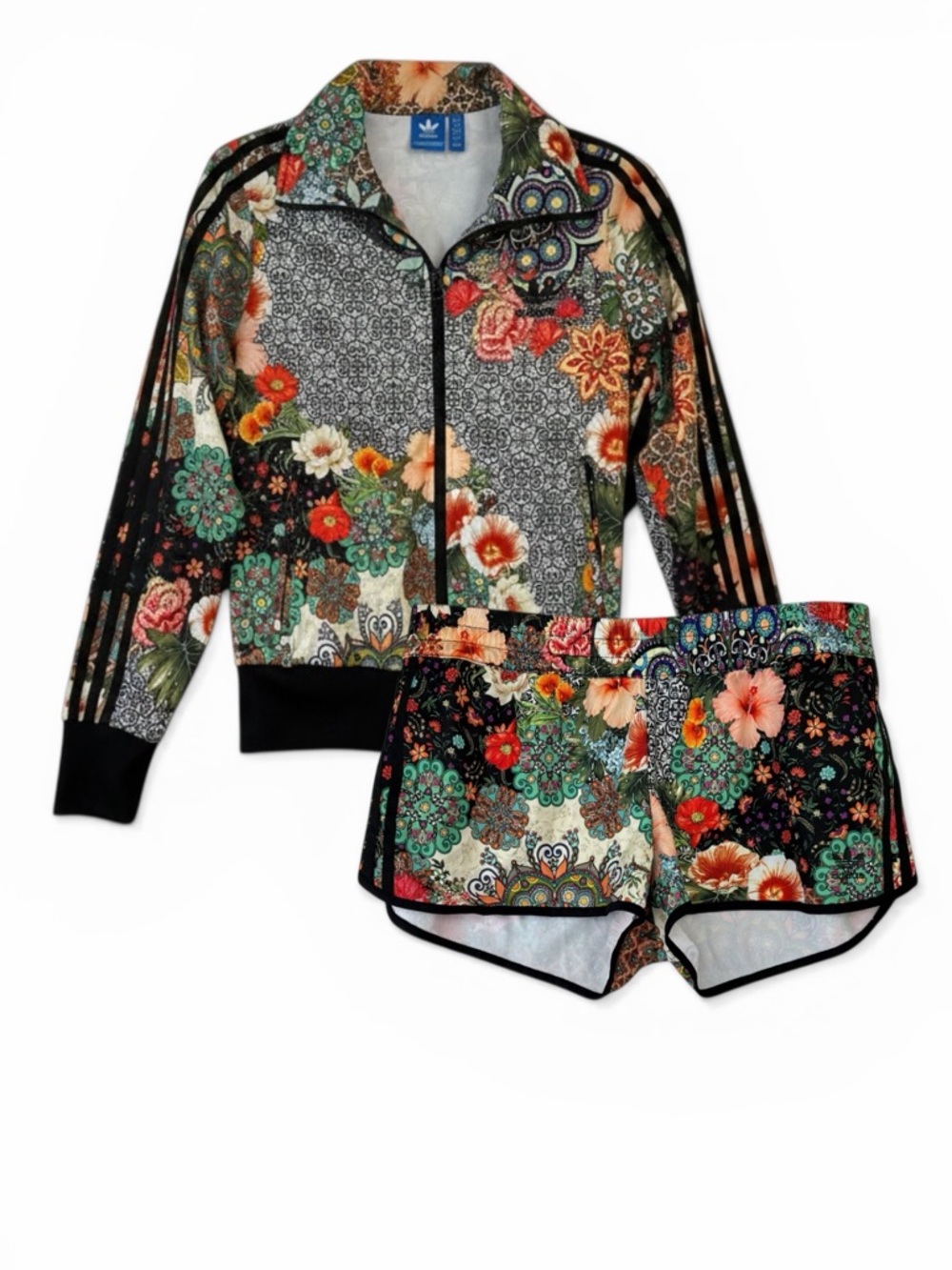 Adidas Women’s Jardim Agharta Firebird Track Jacket  x Farm Set S Top L Shorts
